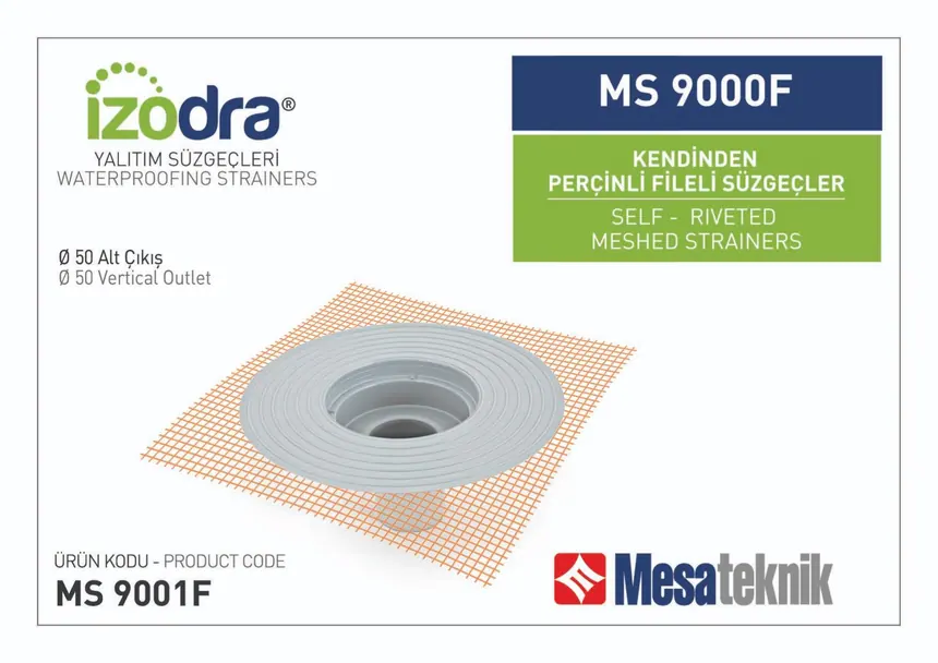 MS 9000F Kendinden Perçinli Fileli Süzgeçler