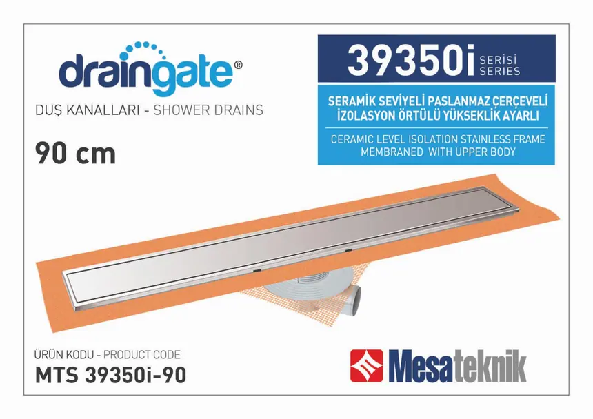 MTS 39350İ Seramik Seviyeli İzolasyon Örtülü Paslanmaz Çerçeveli Yükseklik Ayarlı