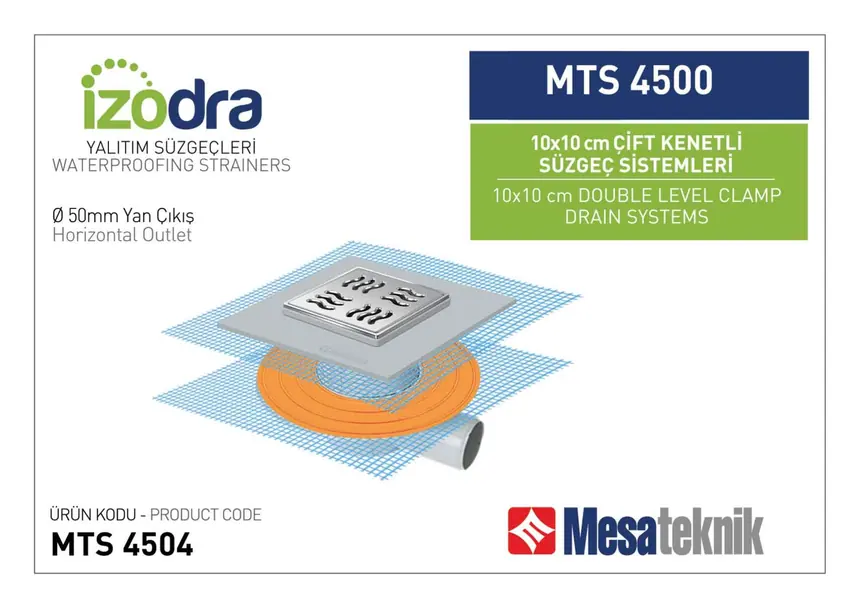 MTS 4500 Çift Kenetli Süzgeç Sistemleri 10x10 cm