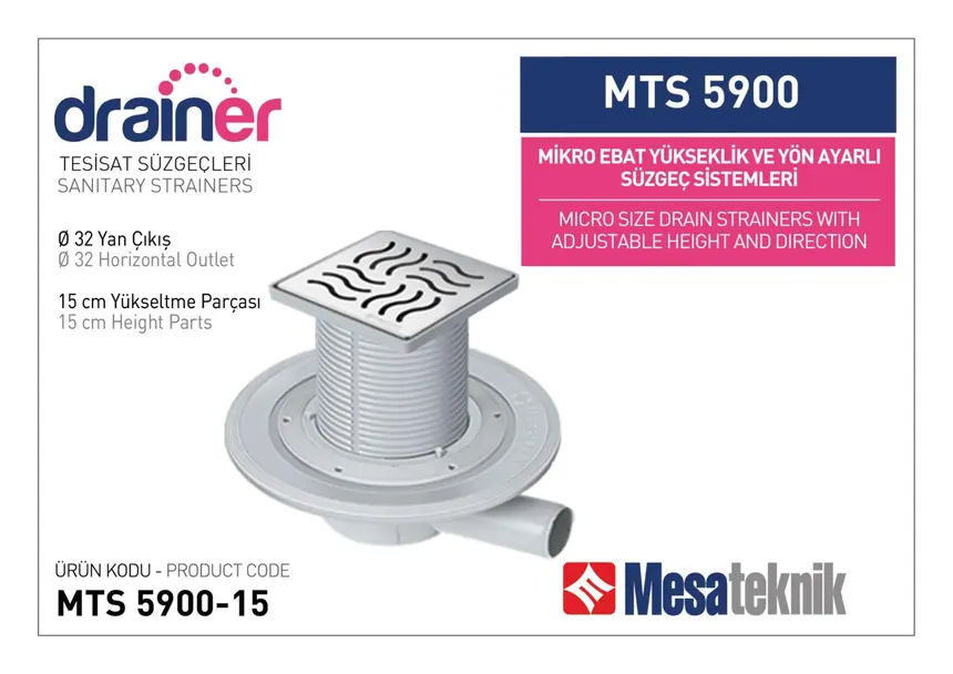 MTS 5900 Mikro Ebat Yükseklik ve Yön Ayarlı Tesisat Sistemleri