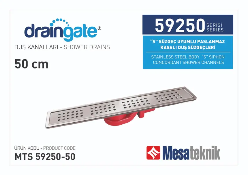 MTS 59250 S Sifon Uyumlu Paslanmaz Kasalı Seri