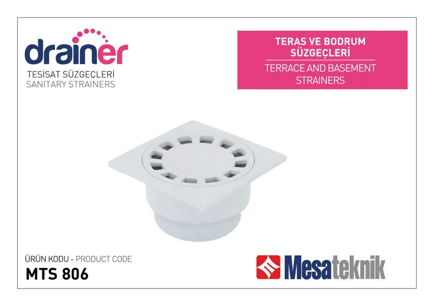 Teras ve Bodrum Süzgeçleri