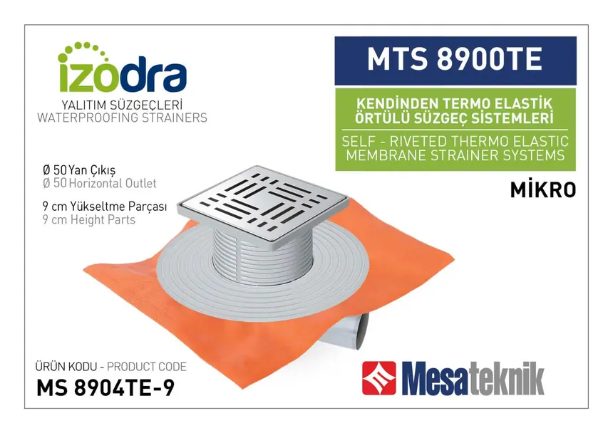 MTS 8900TE Kendinden Percinli Örtülü Suzgec Sistemleri Mikro Ebat