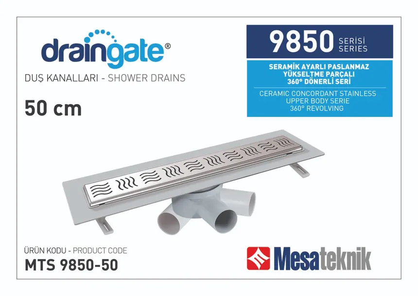 MTS 9850 Seramik Ayarlı Yükseltme Parçalı 360º Dönerli Seri