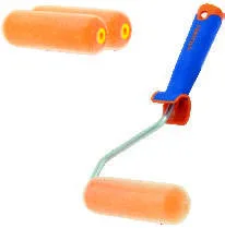 10'lu Mini Flok Kaplı Çift Yuvarlak Uçlu Rulo Yünü 11 cm